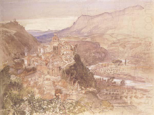 Samuel Palmer The Village of Papigno on the Nar,between Terni and thte Falls china oil painting image